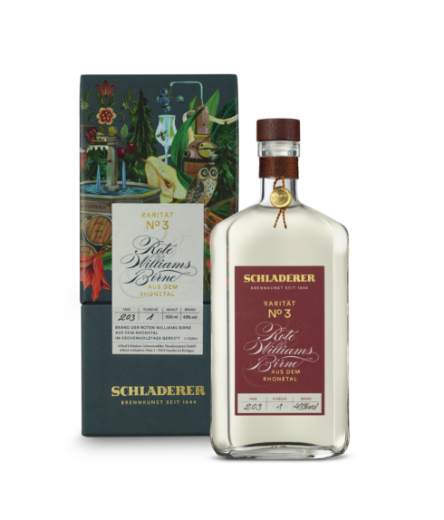 Rarität Rote Williamsbirna Schladerer Obstbrand